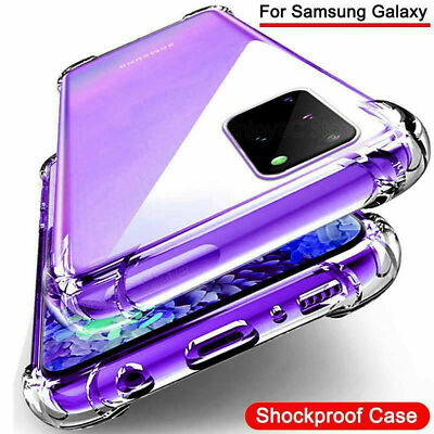 For Samsung A14 A35 S23 S25 S26 Ultra S21 Clear Slim TPU Rubber Transparent Case