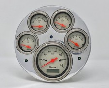 1949 1950 Chevy Car 5 Gauge Dash Panel Cluster Insert Programmable Set Shark