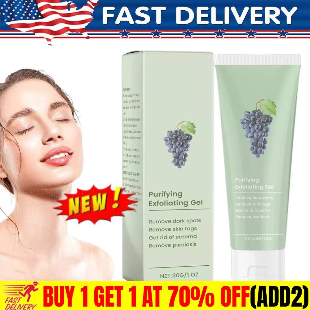 Purifying Exfoliating Gel Greteam Exfoliating Scrub Moisturizing Cleanses Skin✔️