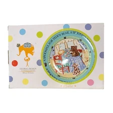 Vintage Global Design Child 3 Piece Dinner Set Boy and Teddy Design