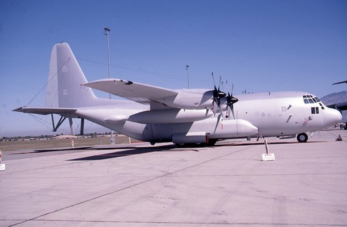 Kodachrome slides 73-1590 (31590) LM EC-130H Hercules USAF Apr 1988 (A8)