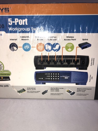 Linksys EtherFast 10/100 5-Port Workgroup Switch EZXS55W - Picture 10 of 13
