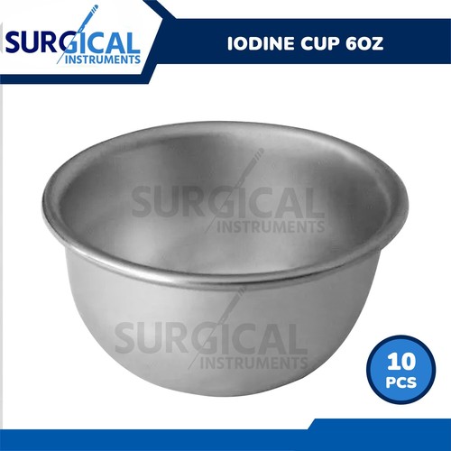 10 piezas taza de yodo 6 oz equipo médico quirúrgico instrumentos otorrinolaringológicos grado alemán - Imagen 2 de 3