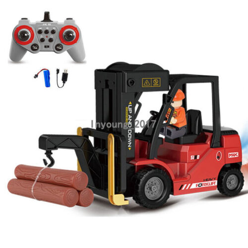 1:24 RC Forklift Crane Truck Toy Remote Control Forklift Toys for Kids Boys - Picture 12 of 13