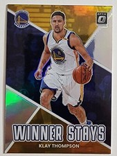 2022-23 Optic Silver Holo Winner Stays Klay Thompson Golden State Warriors 
