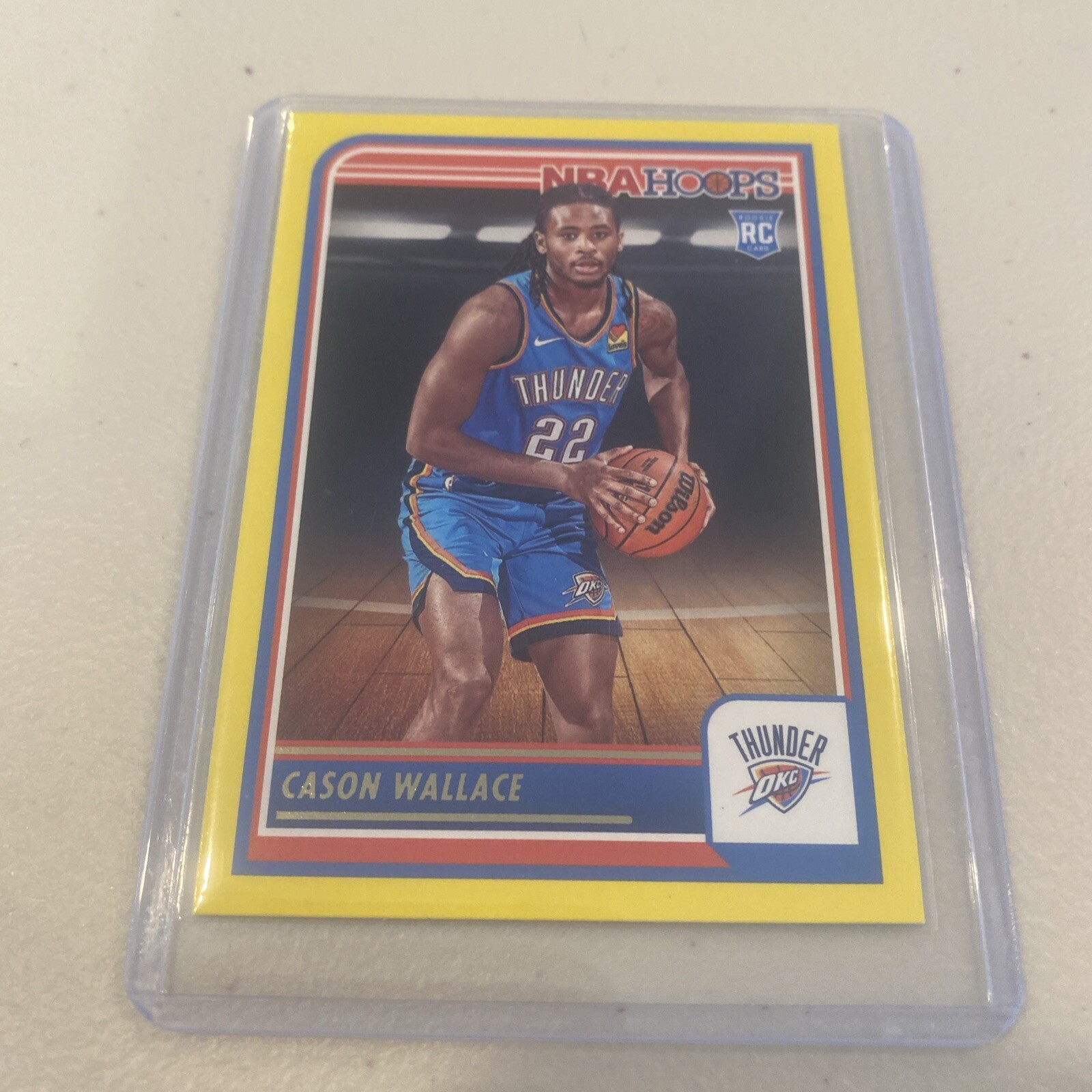 2023-24 Panini NBA Hoops - Rookies Yellow #252 Cason Wallace (RC)