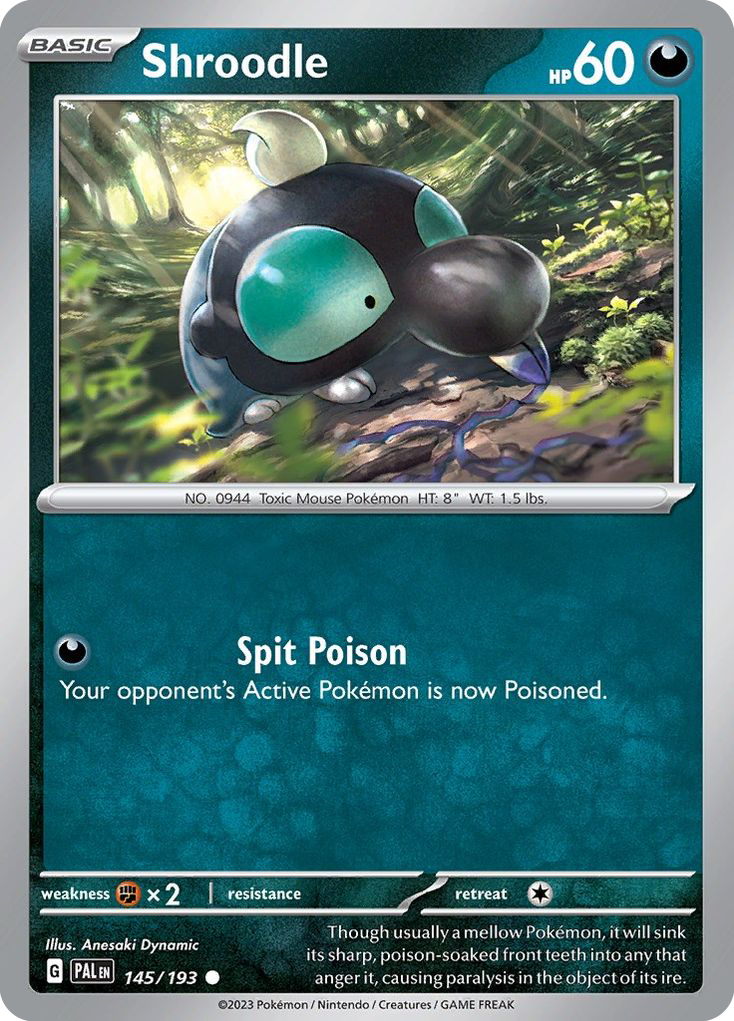 Shroodle 145/193 Common | Paldea Evolved | Pokemon Card | eBay Shroodle 145/193 Common | Paldea Evolved | Pokemon Card | eBay