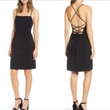 Leith | Black Strappy Little Black Cocktail Dress Size Small