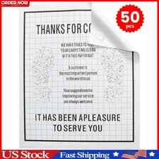 50x Auto Paper Floor Mats Disposable Protector Automotive Mat Heavy Duty Covers