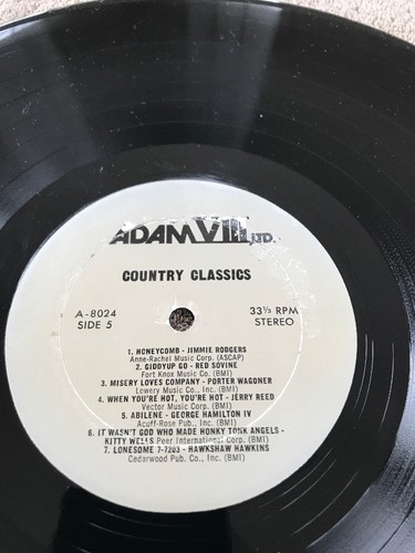 40 Country Classics 33 LP Record Album 3 Record Set Adam VII #1 Hits! - Picture 9 of 12