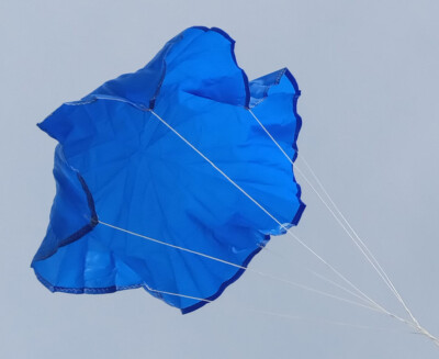 Top Flight Parachute Rip Stop Nylon 18'' Black  TOP-PAR-18 Blue