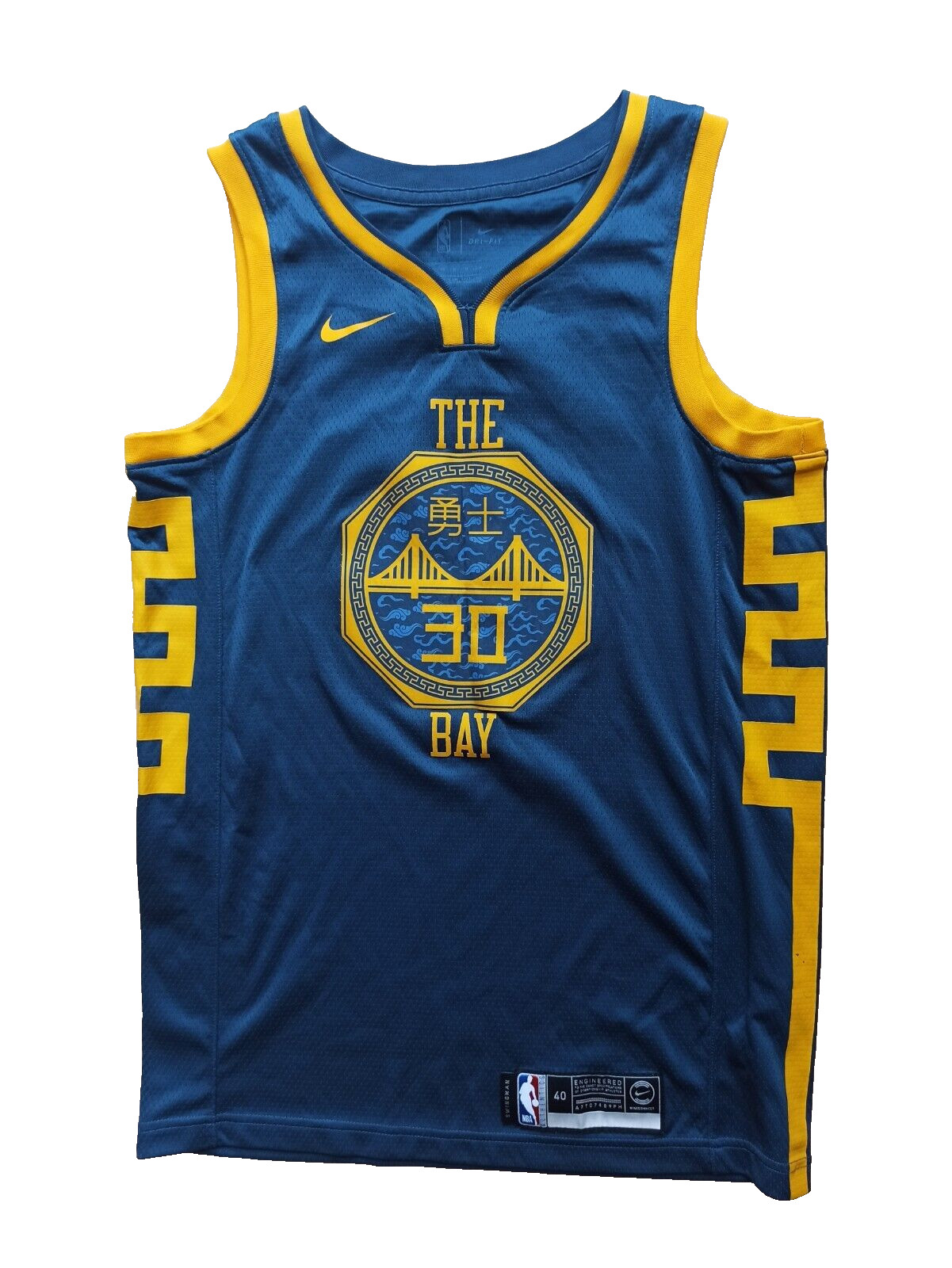 Stephen Curry Nike GS Warriors City The Bay Chinese Swingman Jersey Trikot NBA S