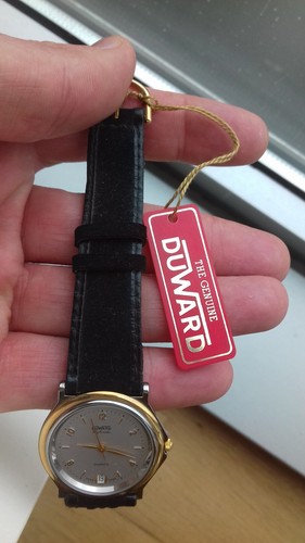 Duward DIPLOMATIC D66045.00 CALENDAR VINTAGE COLLECTION NOS WATCH SWISS FOND.3 - Imagen 5 de 12