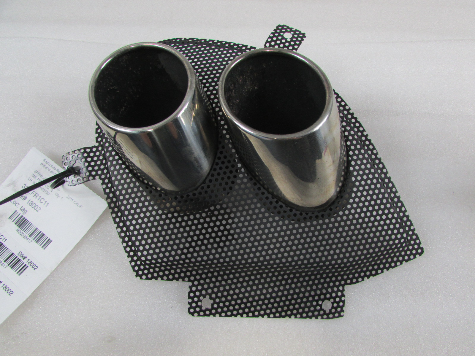 Ferrari California, LH, Left Tail Pipe, Used, P/N 80666700