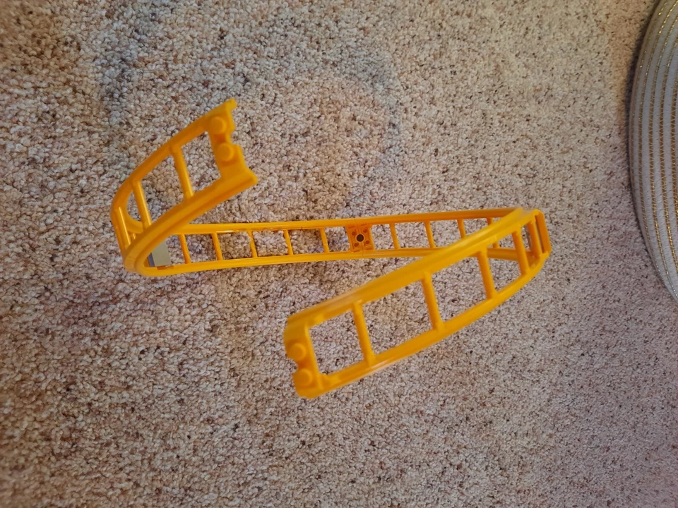 Tren Lego, pista montaña rusa bucle cuarto, riel. ¡Bucle completo! 4 piezas Foto 2 de 4