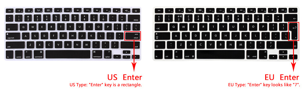 Spanish Silicone Keyboard Skin for MacBook Air13 inch A1932 Touch ID fingerprint