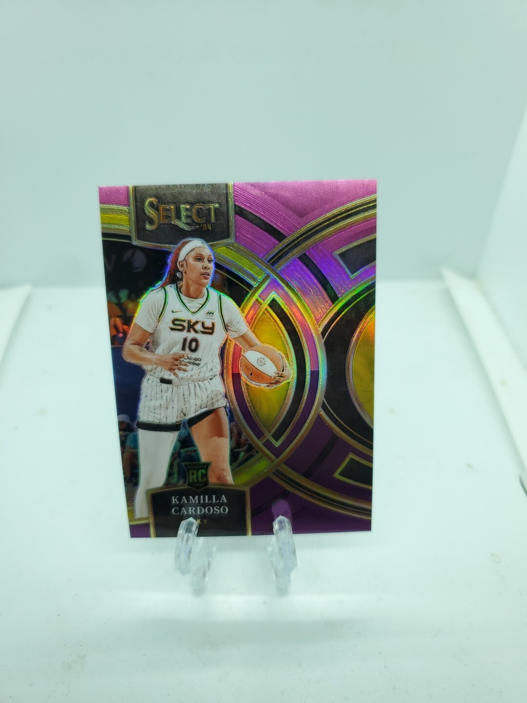 2024 Panini Select WNBA Premier Kamilla Cardoso RC Pink And Purple 45/99