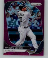 2020 Panini Prizm Marcus Semien 123   Oakland Athletics Purple Prizm