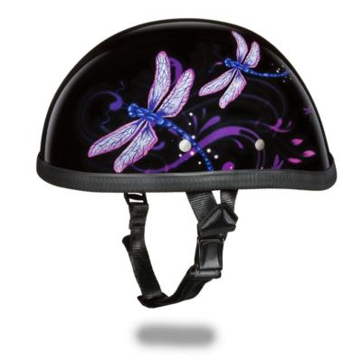 Daytona Helmets Skull Cap EAGLE- W/ DRAGONFLY non DOT Motorcycle Helmet