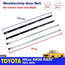 For Toyota Hilux RN20 RN25 UTE 1972-78 Out-In Weatherstrip Door Belt Set 4 UZ10