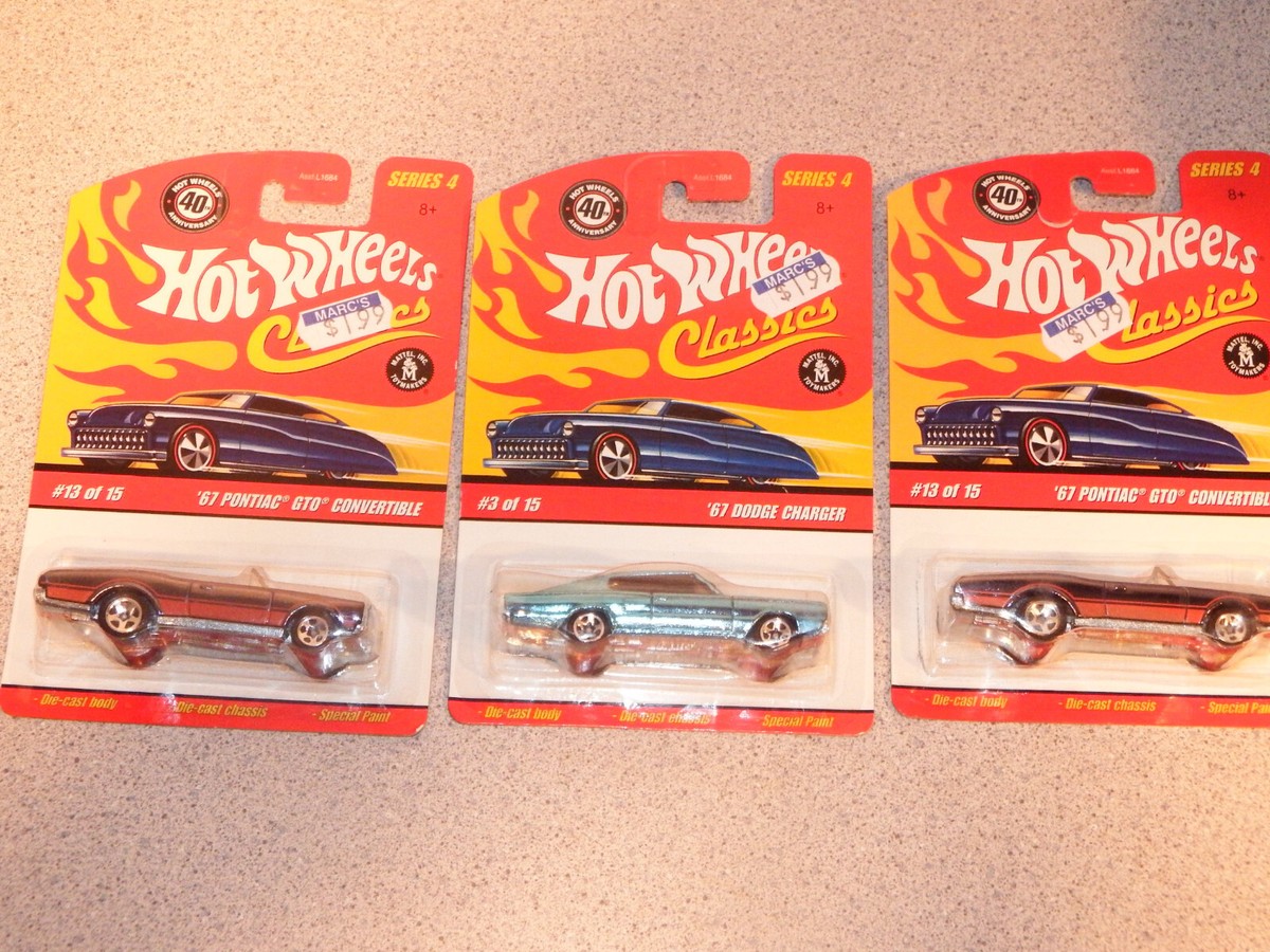 Hot Wheels classics series 4 lot of 3 - 67 GTO Dodge Charger | eBay