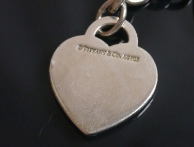 Authentic Tiffany & Co. Keychain Heart Return to Splash Sterling
