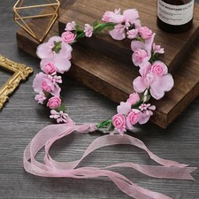 Flower Headband Garland Bridal Luxury Wedding Headwear Bridesmaid Tiara Cute DIY