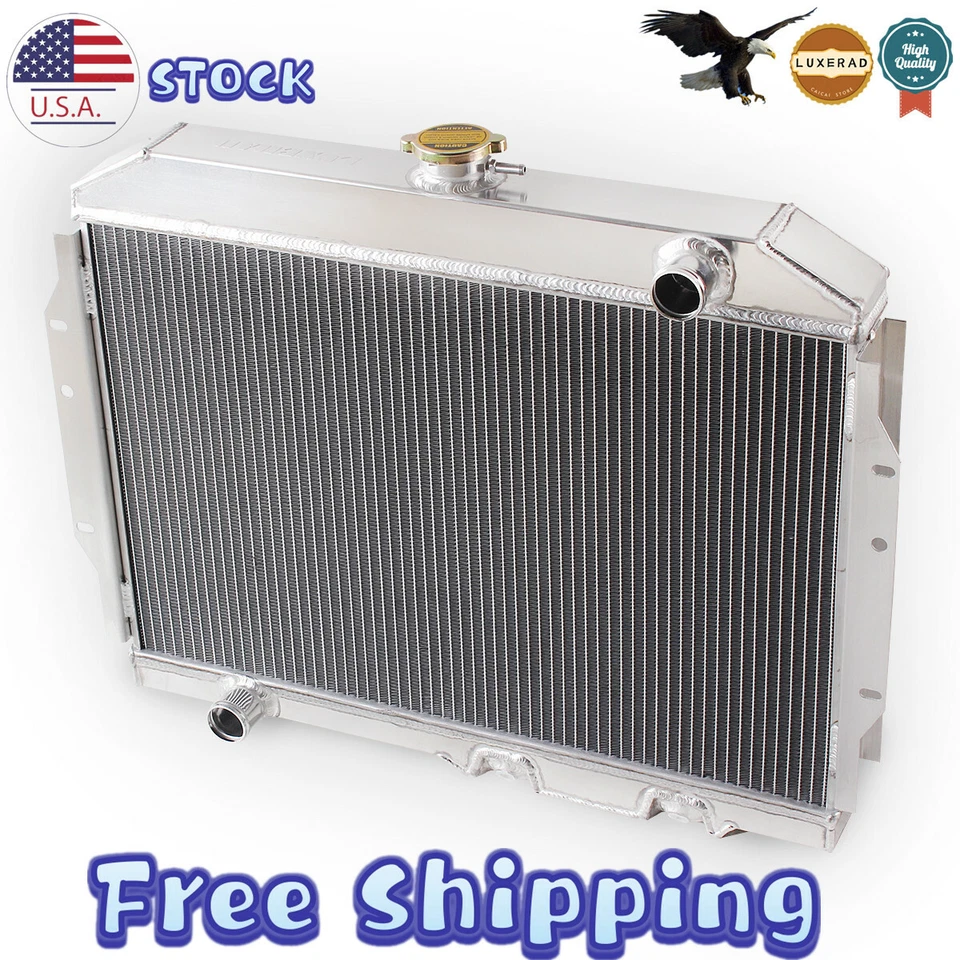 Radiador de alumínio 3 linhas para 1970 1971 1972 73 1974 1975 1976 1977 AMC Hornet #a - Imagem 3 de 4