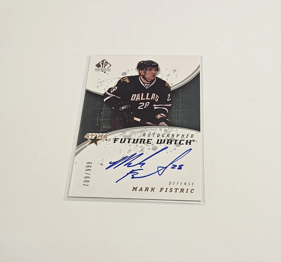 2008-09 SP Authentic Future Watch Mark Fistric RC Auto /999 #207 - Image 4 of 4