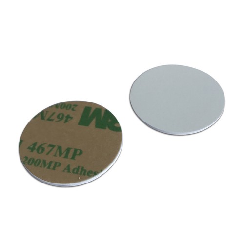 13,56 MHZ RFID MIFARE Classic 1K Coin Tag 25mm 3M Adhesive Back -10 Stück