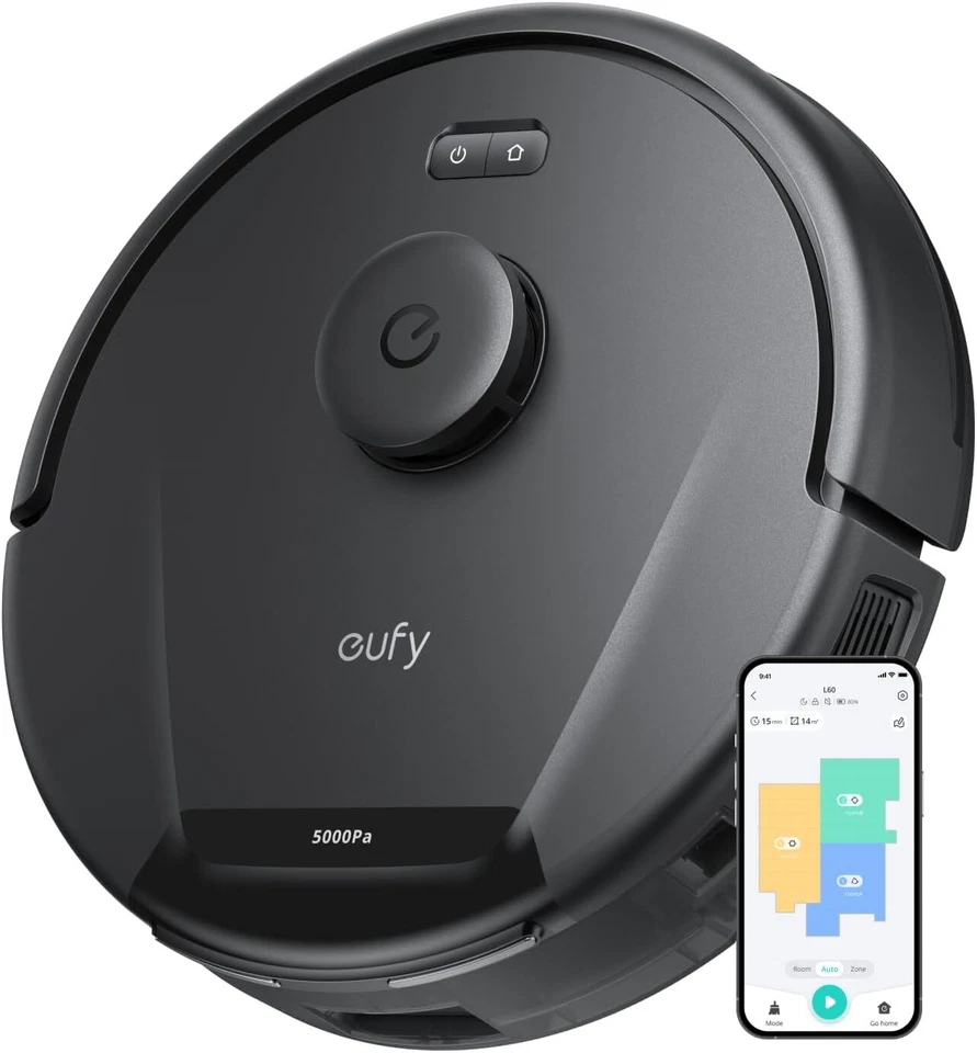 eufy L60 Robot Vacuum 5000Pa iPath Laser Navigation Cleaner-Certified Refurbish