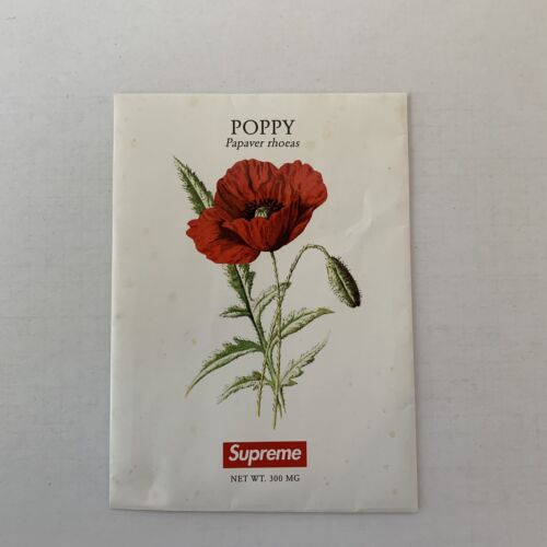 Supreme New York Poppy seeds papaver rhoeas - new neu  authentic box logo - Bild 1 von 2