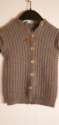 Vest size 98/104 handmade handmade hand knitted also vegan possible 