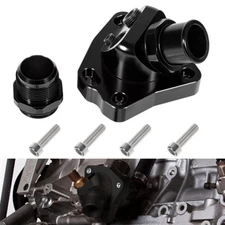 Swivel Neck Thermostat Housing Black For Honda K20 K24 K24Z K-Series Radiator