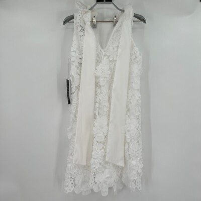 Tuckernuck Blanc Guipure Lace Blythe Dress sz XS Sleeveless Swing Bow Ruffle NWT | eBay Tuckernuck Blanc Guipure Lace Blythe Dress sz XS Sleeveless Swing Bow Ruffle NWT | eBay