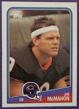 1988 Topps #69 Jim McMahon Football card Chicago Bears!