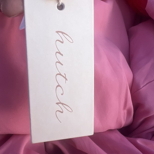 NWT Hutch One-Shoulder Tulle Maxi Dress Pink Colorblock Tarina Gown Size 22W - Bild 5 von 5