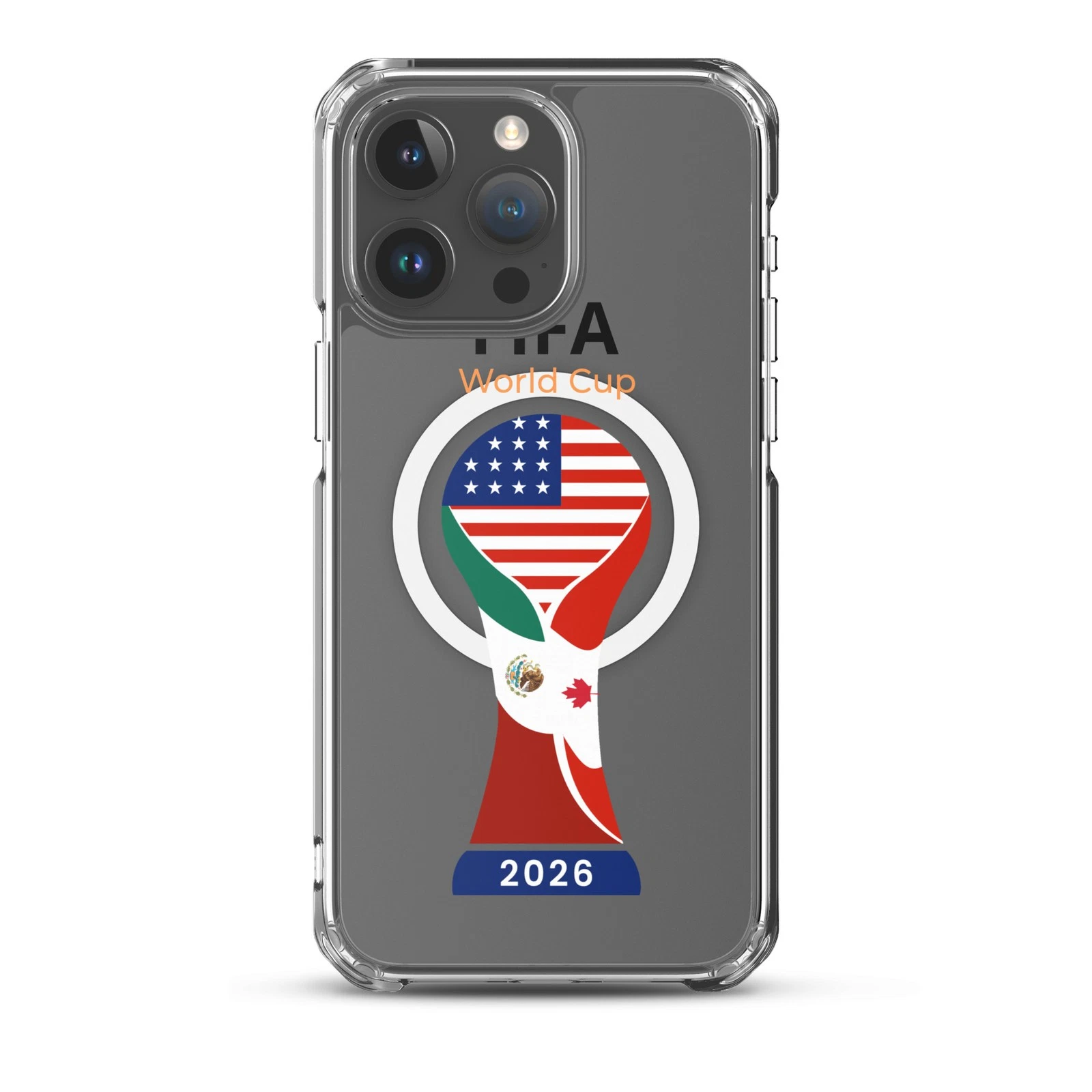 Soccer World Cup 2026 MagSafe® clear case for iPhone®
