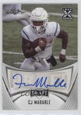 2021 Leaf Draft CJ Marable #BA-CJM Auto 1cx3