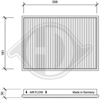 DCI1021 Filter, Innenraumluft FüR VW Passat B3/B4 (3A2, 35I)