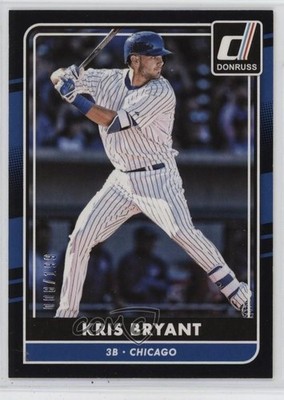 2016 Panini Donruss Black Border 8/199 Kris Bryant #60 1t1s