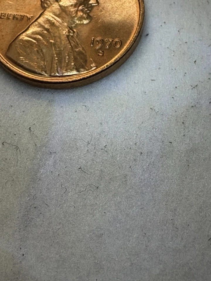 1970S 1 cent Large Date  DOUBLE DIE OBVERSE - Image 2 of 4