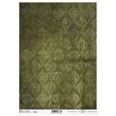 ITD Reispapier Decoupage Bastelpapier Serviettentechnik, R1926 Damast