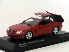 Minichamps 1/43 Mercedes Benz SL 2001 Red Metallic From Japan