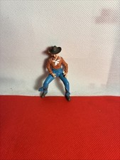 Mini Cowgirl Cowboy Plastic Toy Figure Wild West Western Rodeo 3" Horse Riding
