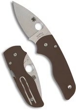 SPYDERCO Lil' Native, Brown G-10 Handles, CPM 15V Steel, Sprint Run, C230GPBN15V
