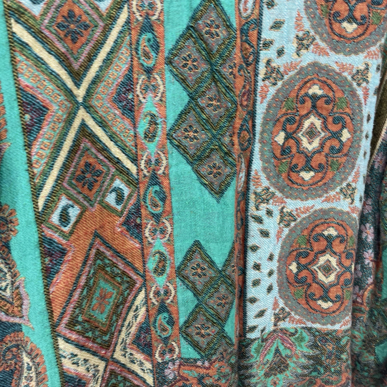 Travel Smith Size XL Patchwork Button Down Shacke… - image 6