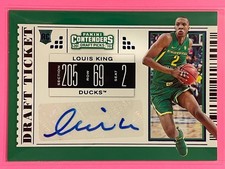 2019 Panini Contenders Draft Picks Louis King College Ticket Auto Blue Foil #122