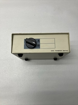 2-Way DB25 Manual Data Transfer Switch Box Rotary Parallel PC Printer
