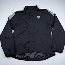 REV'IT! Jacket Mens 2XL Black Cyclone 3 H2O Waterproof Motorcycle Windbreaker